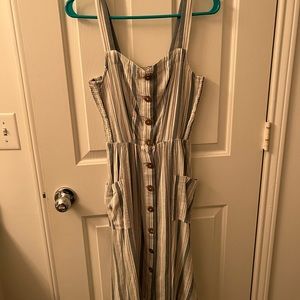 Fat Face midi button-down dress